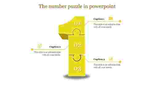 puzzle in powerpoint-The number puzzle in powerpoint-Yellow